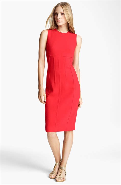 michael kors sheath dress long sleeve|Michael Kors runway dresses.